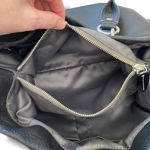 Coach Black Leather Satchel - Picture 11 of 16